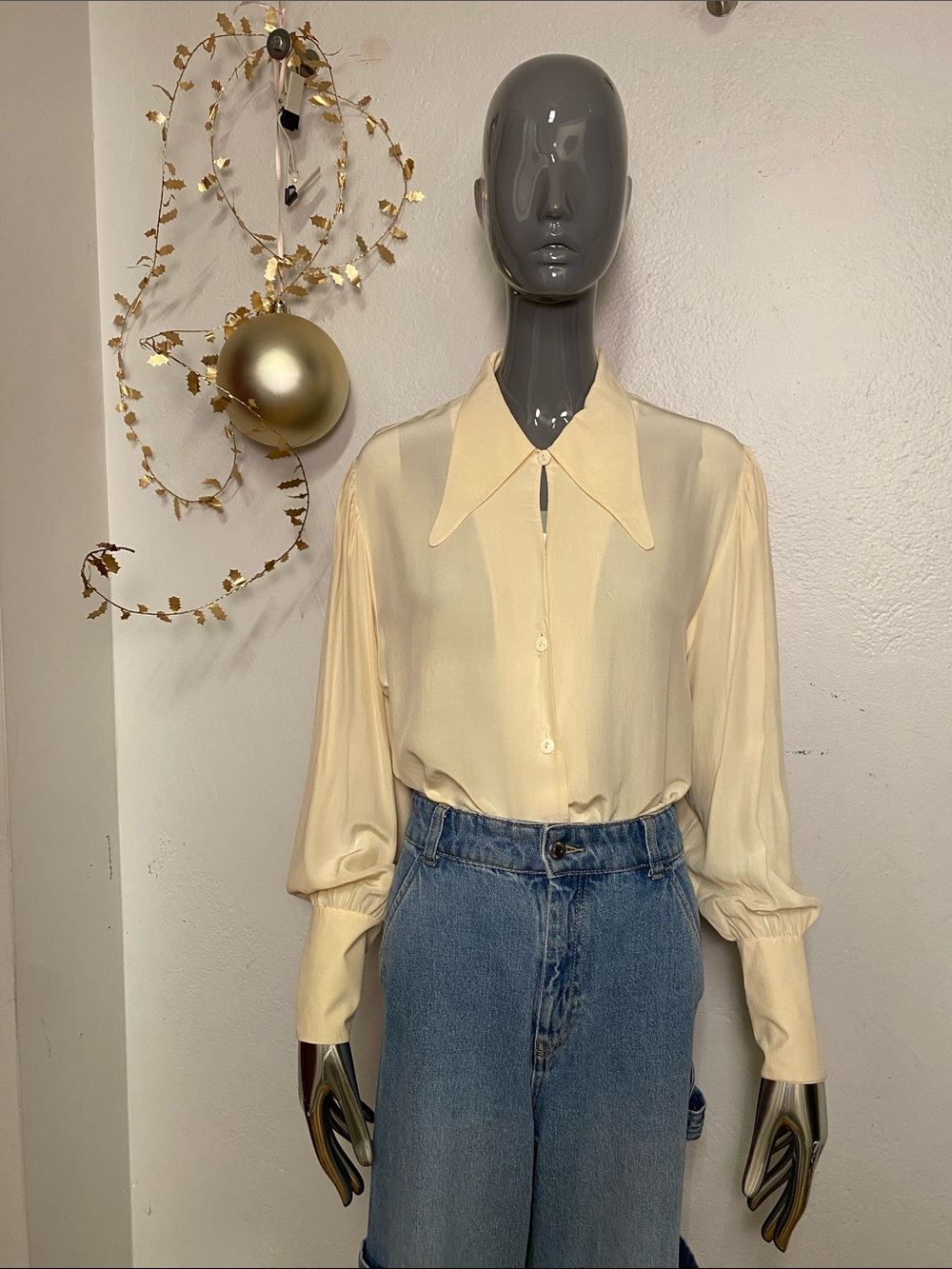 Anna and Frank Silk Blouse, 8 / M